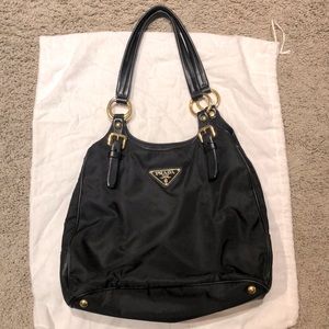 Prada Vintage Black Shoulder Bag
